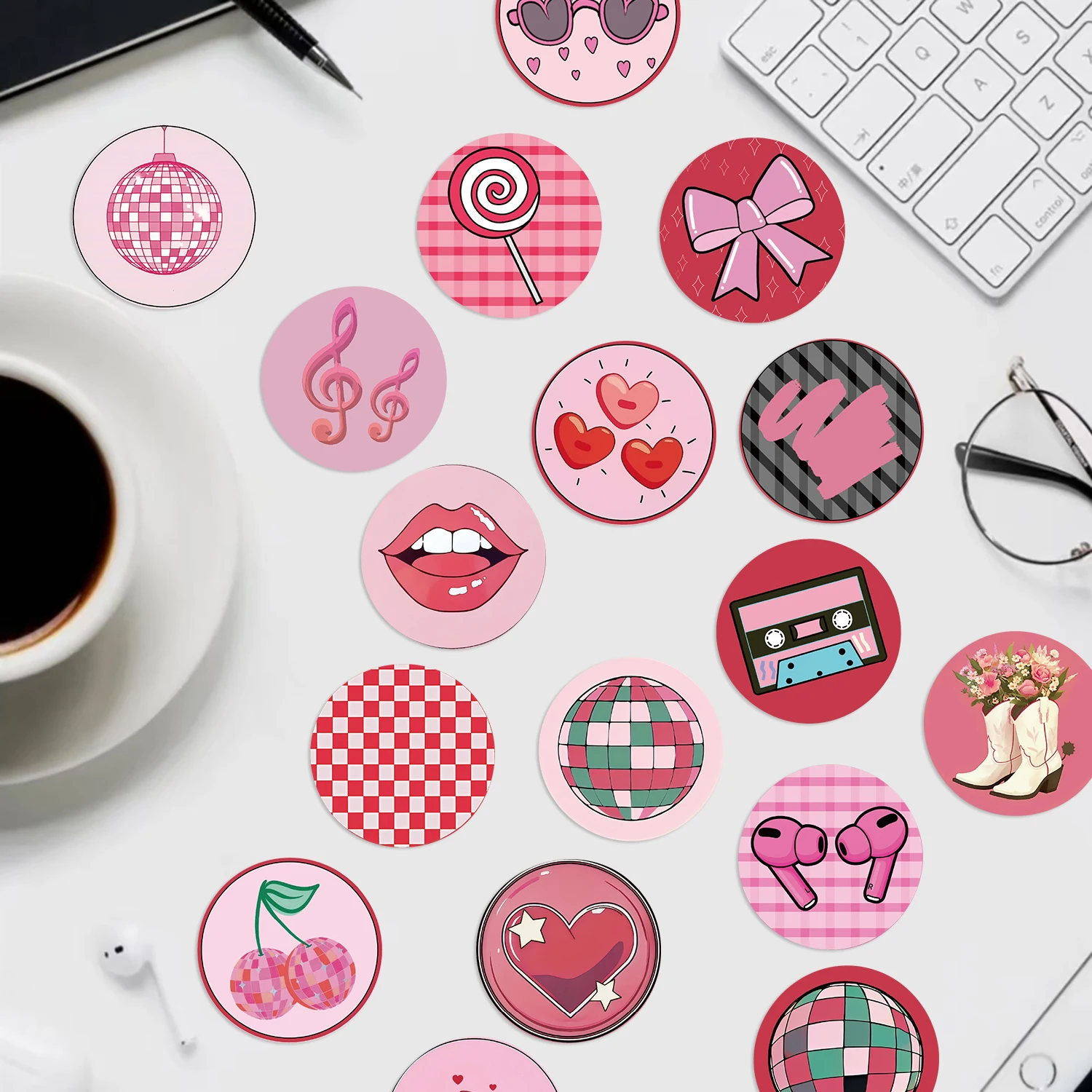 50 قطعة من ملصقات Instagram Highlight - ملصقات جرافيتي رائعة ورائعة - ملصقات الكمبيوتر المحمول - ديكورات هدايا ممتعة وكلاسيكية