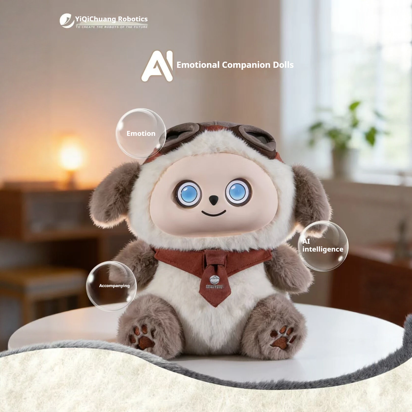 

Ai Intelligent Chat Robot Voice Conversation Emotional Companion Toy Child Comfort Gift For Adult Home Teaching Music Doll