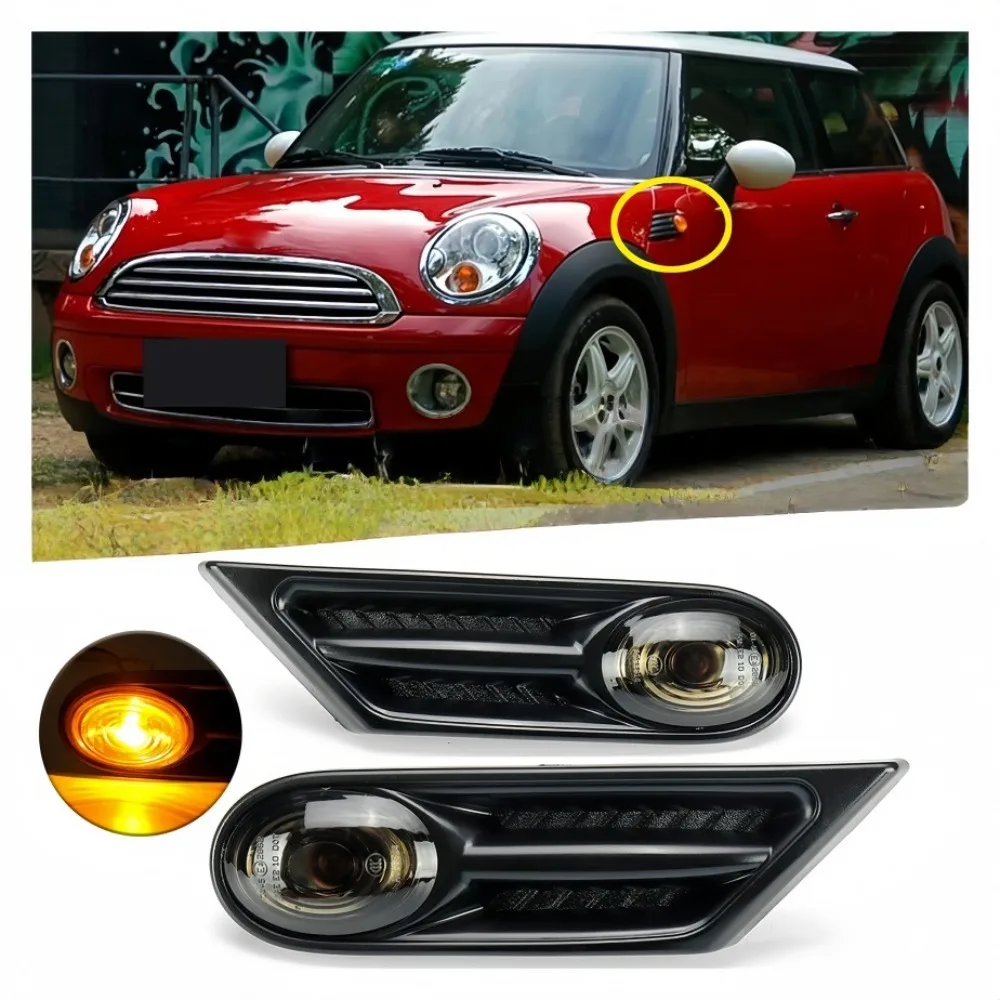 Side Marker Fender Maker Indicator Signal Light For BMW MINI COOPER R56 R57 R58 R59 2007-2013 OEM 63137260202 63137260201