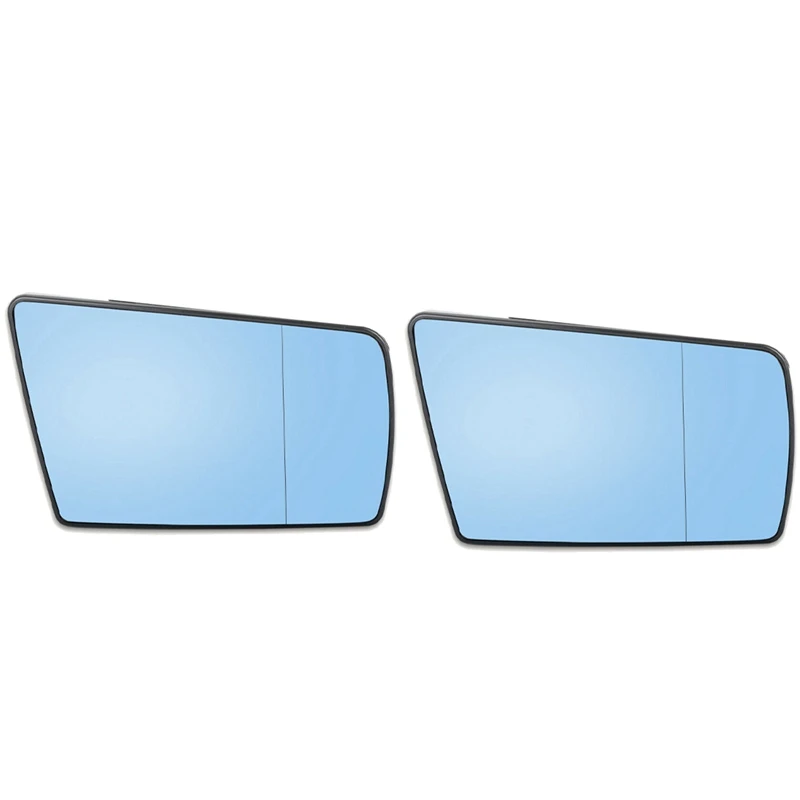 4X Right Side Wing Mirror Glass Heated With Backing Plate For Mercedes-Benz C W202 E W210 S W140 1994-2000