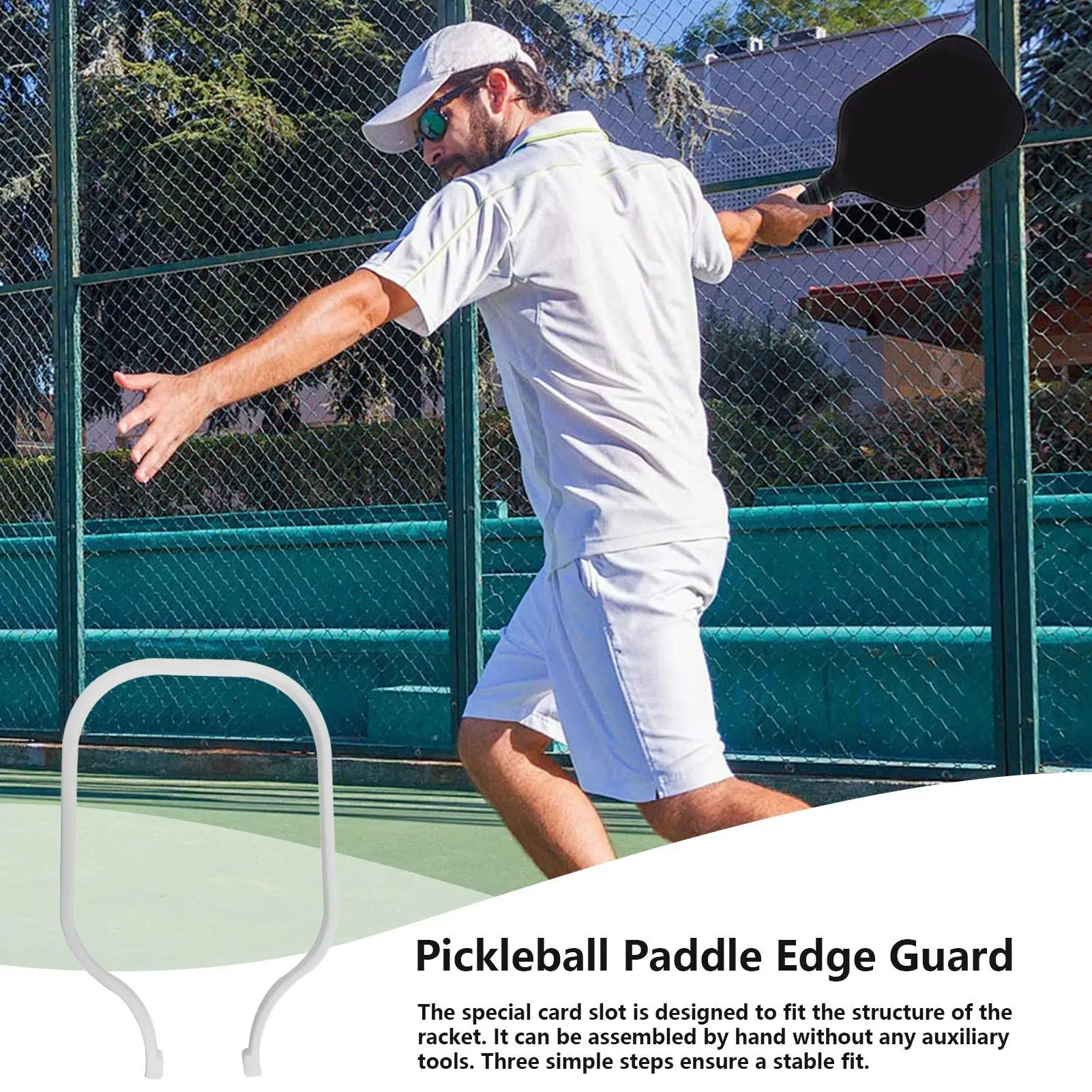 

Замена весла Pickleball, защита кромок, защита края ракетки Pickleball, защита спортивного оборудования, утяжеленное тренировочное пособие для