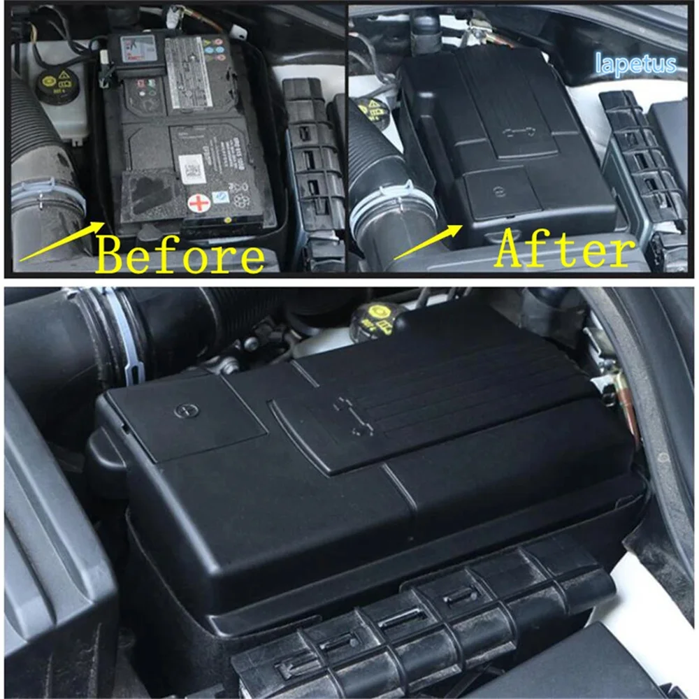 Car Engine Battery Positive Negative Protection Cap Dustproof Cover Rustproof Shell Accessories Fit For Skoda Kodiaq 2017 - 2023