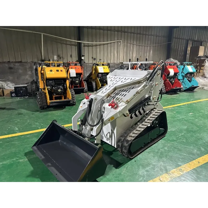 CE Skid Steer Loader Diesel Tracked Loading Machine Mini Front End Skid Steer Loader With Attachments Loader Manufacturer