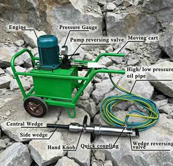 

Гидравлический ручной электрический сплиттер для раскалывания камня и бетона