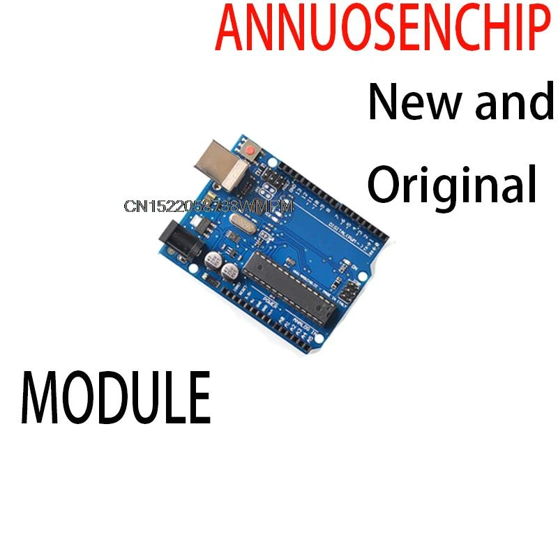 1 PZ per UNO R3 Scatola Ufficiale ATMEGA16U2 + Chip MEGA328P per Scheda di Sviluppo Arduino + Cavo USB in MAGAZZINO ANNUOSENCHIP UNO R3