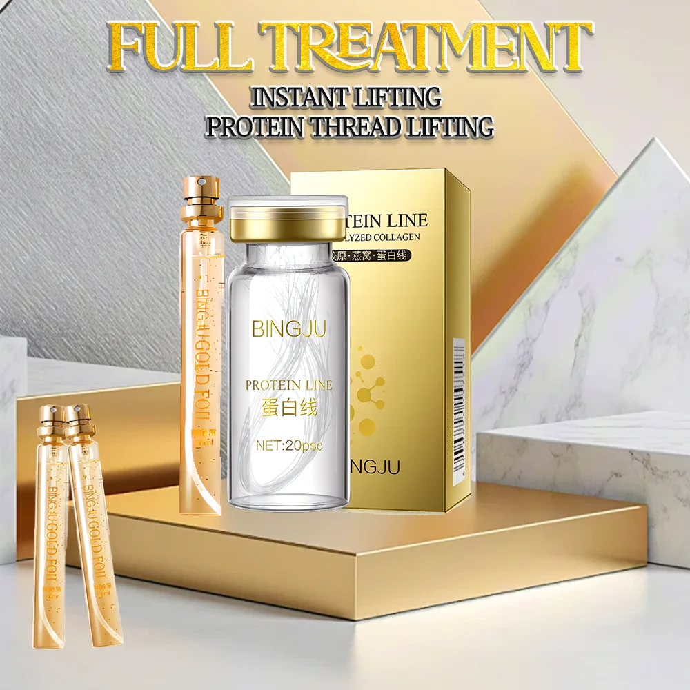 collagen thread instant skin careWrinkle removing essence package can enhance firmness, absorb facial filler, and anti-aging