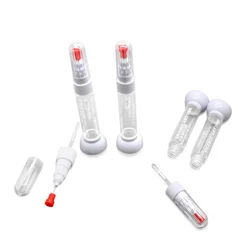 Kimcci 100pcs/lot  2 IN 1 Needle Brush Dual-use Nail Polish Pen Empty Bottle Dotted Pen+Drawing Pen Nail Art Tools