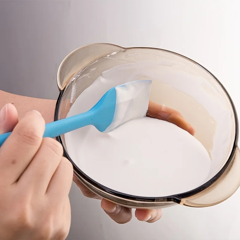 5/10/15/20PCS Random Color Silicone Spatulas Cream Spatula Cake Cream Scraper Baking Cake Tool Heat-resistant Seamless Scraper