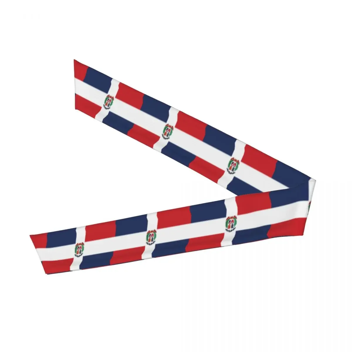 Dominican Republic Flag Sweatband Bandanas Hairband Head Tie Sports Headband Hair Accessories