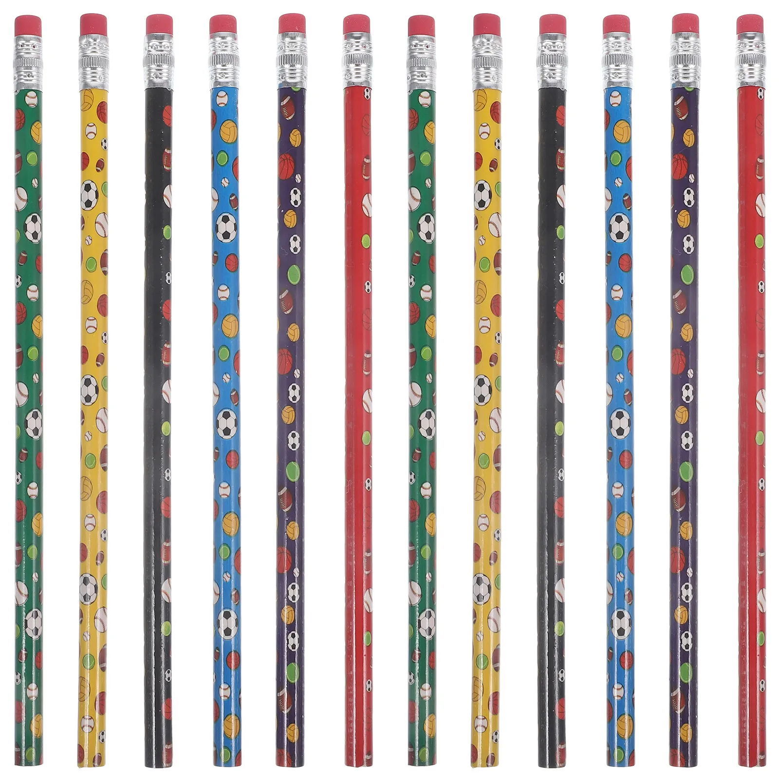 48Pcs Party Pencil For Sports Party Favors Christmas Stocking Stuffers Football Pencils Small Ergonomic Design