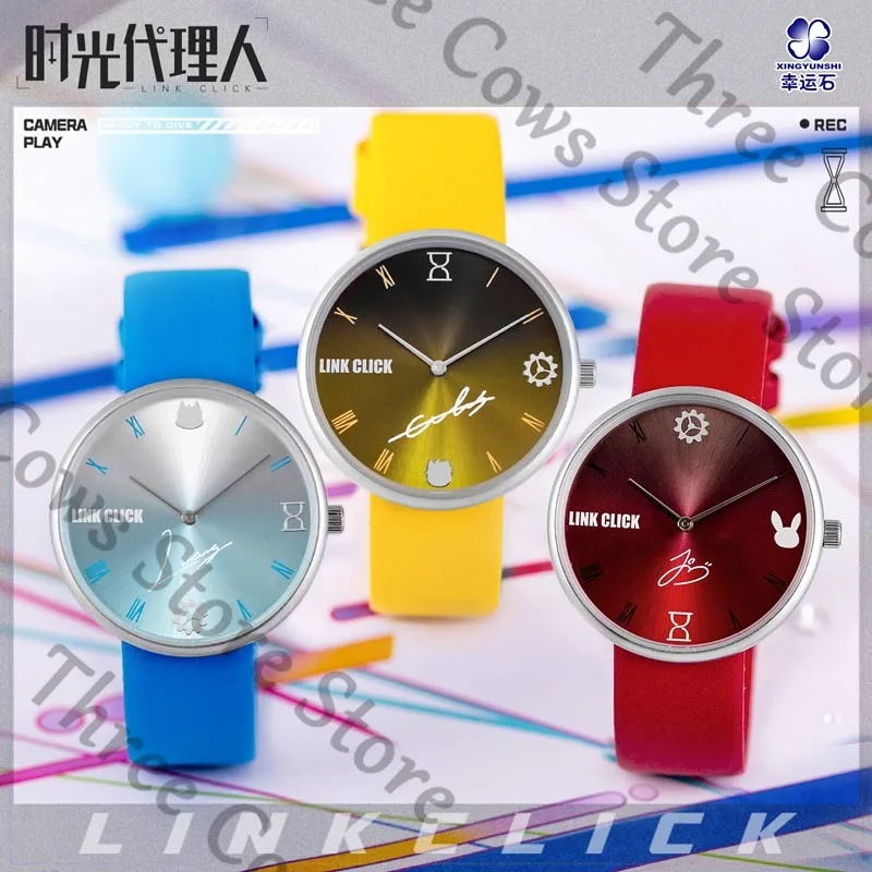 

Official Anime Link Click Charles Jo Lucas Cosplay Cartoon Quartz Watch Ornament Wrist Watches Accessory Mascot Ambitus Gift