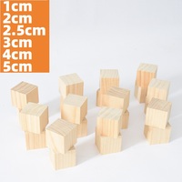 Wooden Cubes For DIY Crafts - Premium Pine Wood Blocks For Creative Models & Handmade Projects