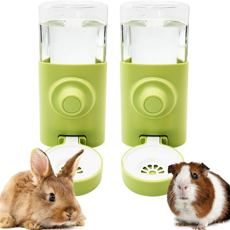 Rabbit Water Bottle Hanging Water Dispenser Feeder Cage Crate Hutch Bunny Dog Cat Chinchilla Ferret Guinea Pig Squirrel Hedgehog