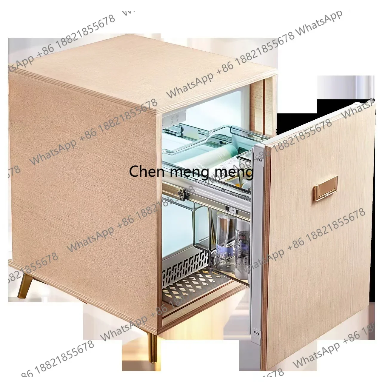 LH23 Cosmetics and Skincare Refrigerator Cabinet Kitchen Bathroom Mirror Vanity Embedded Refrigerator for Home Use