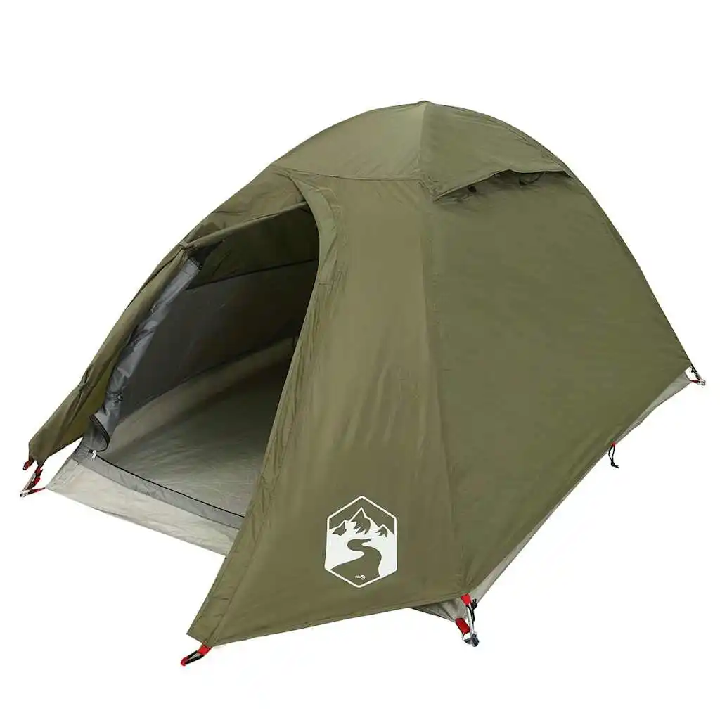 Wasserdichtes Tarnzelt für 2 Personen, Kuppelzelt, Lichtundurchlässig, Winddicht, Campingzelt für Festivals, Wandern, Backpacking, Camping, Angeln – Detail 16
