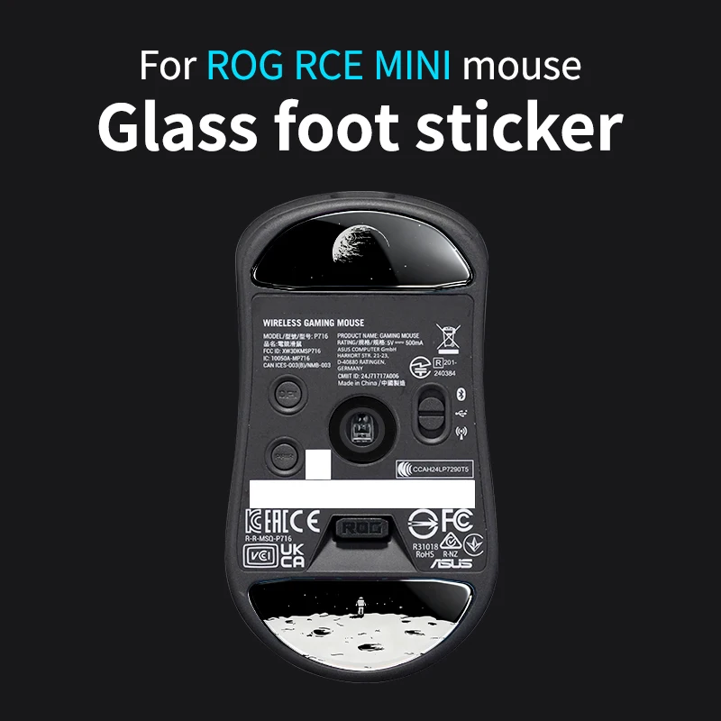 Glass Mouse Skates for ROG HARPE ACE MINI Mouse Feet Pads Smooth Durable Slim 2.5D Curved Edge Game Mouse Accessories