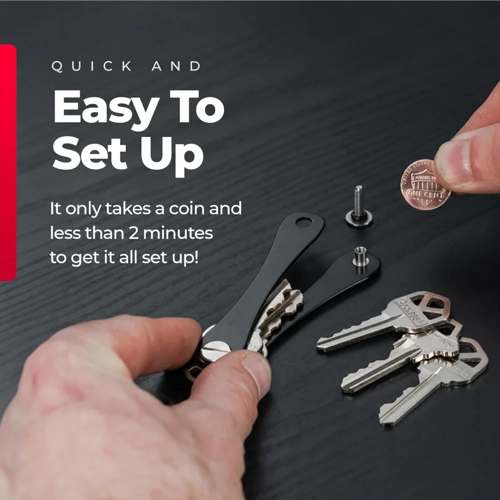 منظمات محمولة لسهولة تخزين المفاتيح المتعددة والخدوش والحفاظ علىها أنيق ومرتب #6