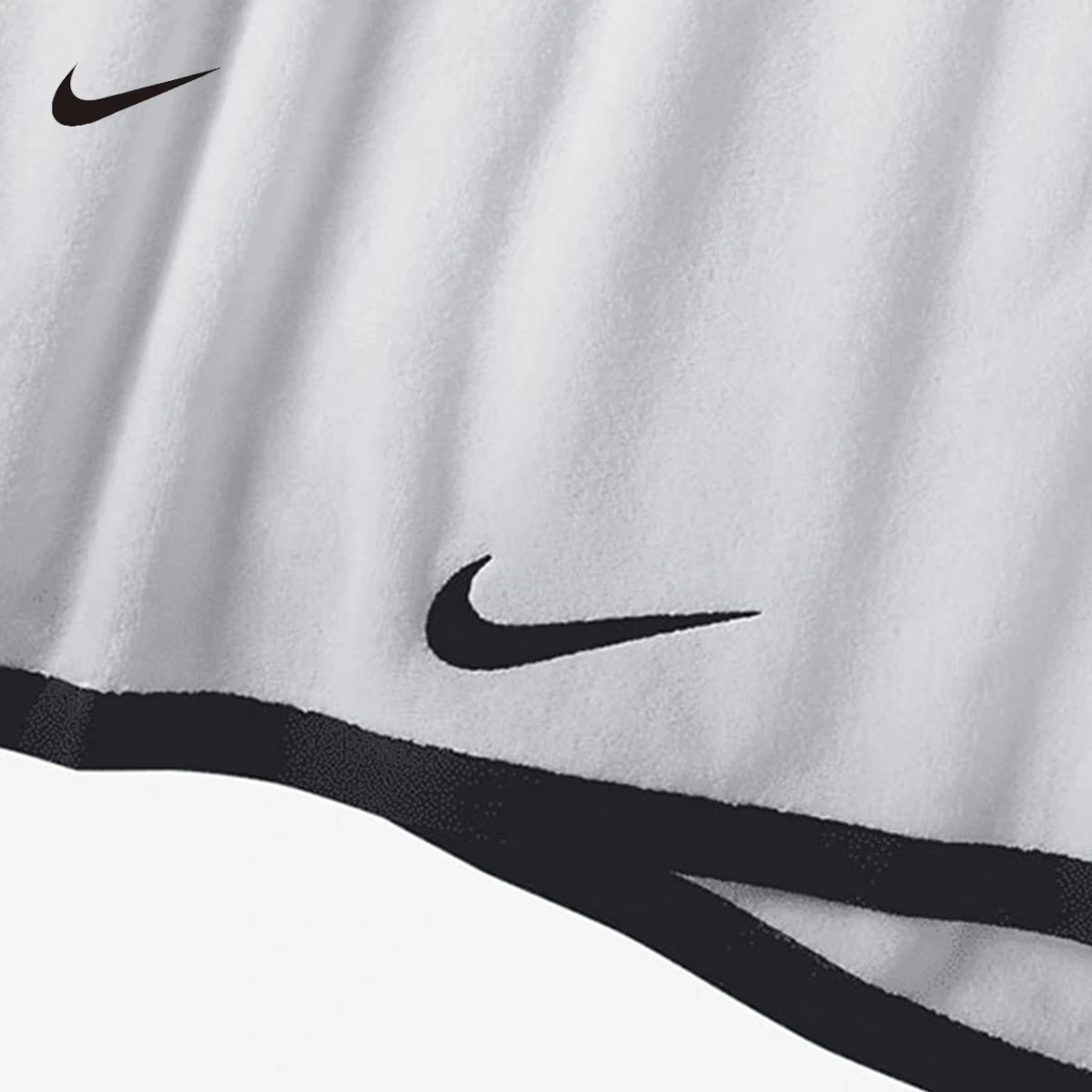 Nike Sports Towel Men Women Classic Simple Breathable Soft Absorbent Gym Fitness Running Swimming 2 PCS AC2089-101+AC2089-101