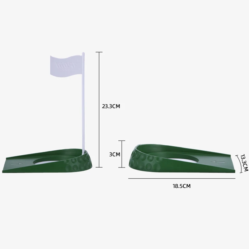 PGM Golf Hole Cup with Hole Flag ABS Portable Indoor Golf Putting Trainer Putter Green Practice Home Yard Outdoor Training Aid