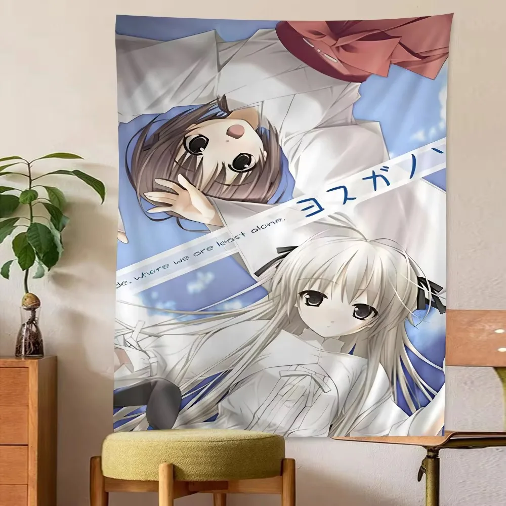 Yosuga no Sora Anime Tapestry Kasugano Sora, Bedroom Wall Hanging Fabric for Living Room Dorm Home Decor Gift