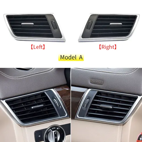 Imagen 2 del producto Para Mercedes W166 W292 aire acondicionado delantero de coche AC rejilla de ventilación salida montaje completo para Benz ML GL GLE GLS clase 2012-2019