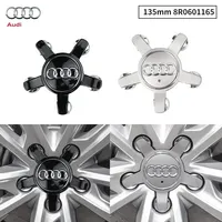 4pcs 135mm Car Wheel Rim Center Hub Caps Covers 8R0601165 For Audi A1 A2 A3 A4 A5 A6 A7 A8 Q1 Q3 Q5 Q7 TT R8 Auto Accessories