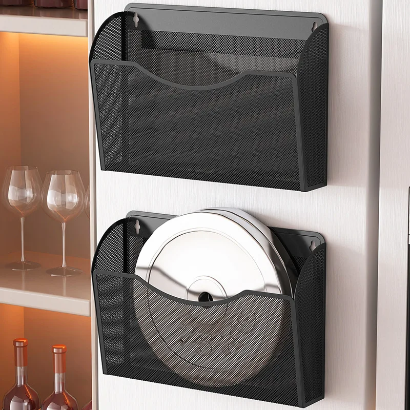 Kitchen Refrigerator Storage Rack No Punching Side Magnetic Suction Magnetic Freshkeeping Film Bag Seasoning Box Various Storage