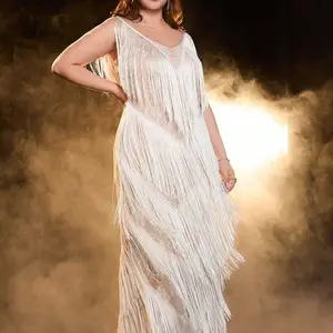 Sexy weibliche Partykleid, monochromatische Kleider, Plus Größe, elegante, Sommermode, Dame, Nacht, Hochzeit, neu 10 Hauptverkaufskleid Babado Party - №9