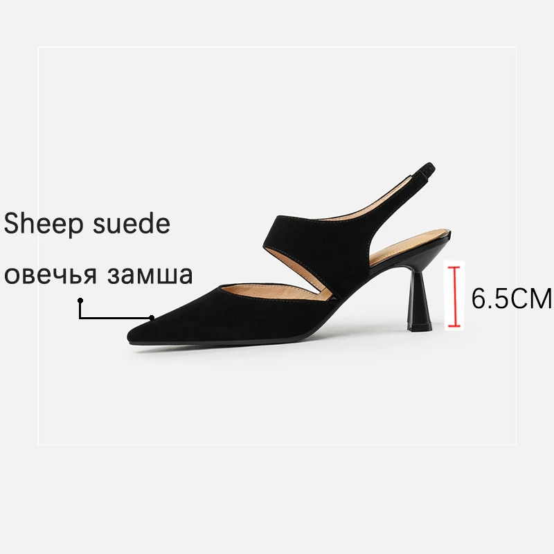 2023 New Spring Suede Leather Women Shoes Retro Stilettos Women Pumps Pointed Toe Heels Shoes Women Zapatos De Mujer Heels Women