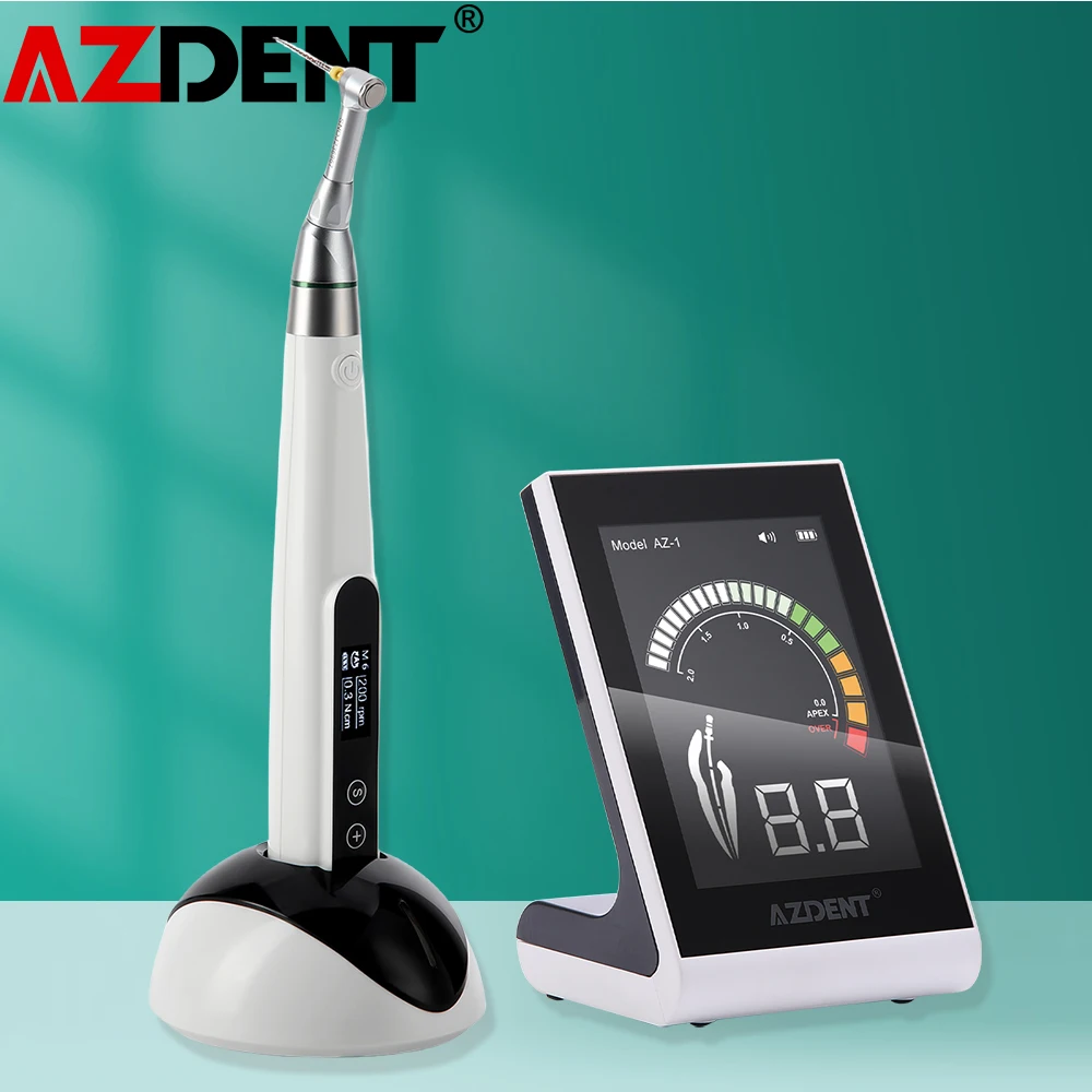 Azdent Dental Endo Motor 16:1 Cordless Apex Locator Root Canal Apex Location Endodontic Treatment Equipment Set Dentistry Tools