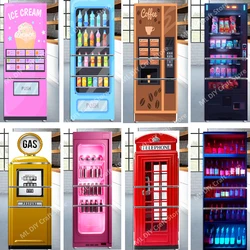 Beverage Vending Machine Refrigerator Door Wall Sticker Self-adhesive PVC Kitchen Wallpaper Refrigerator Door Cover Decoration