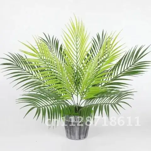 Artificial Large Green Cycas Leaves Plants for Home Garden Decor 1 Bouquet Autumn Grass Decoration Plant