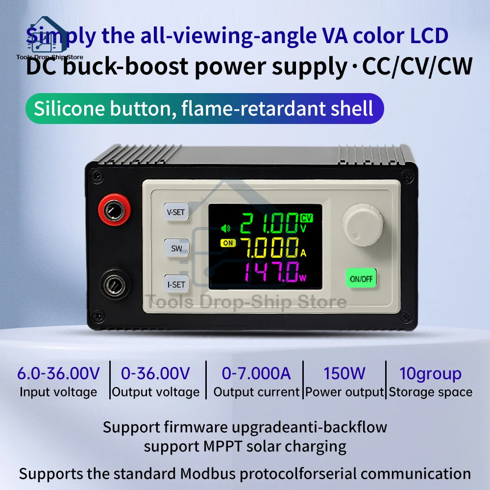 SK150X DC DC Buck Boost Converter CC CV 0.6-30V 6A 5V 6V 12V 24V Power Module Adjustable Regulated Laboratory Power Supply