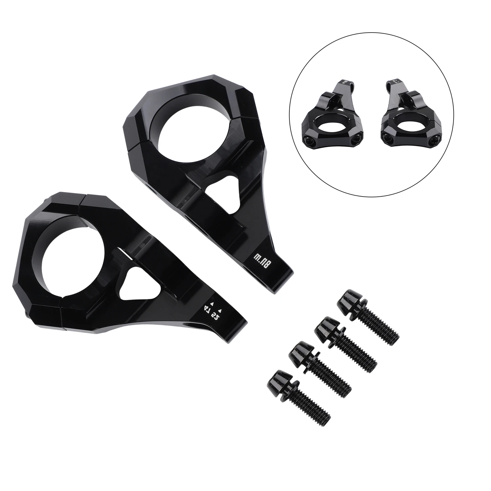 

31.8mm Handlebar DH Mountain Bike Anodizing Treatment Bike Parts Handlebar Clamp Long Service Life Bicycle Stem
