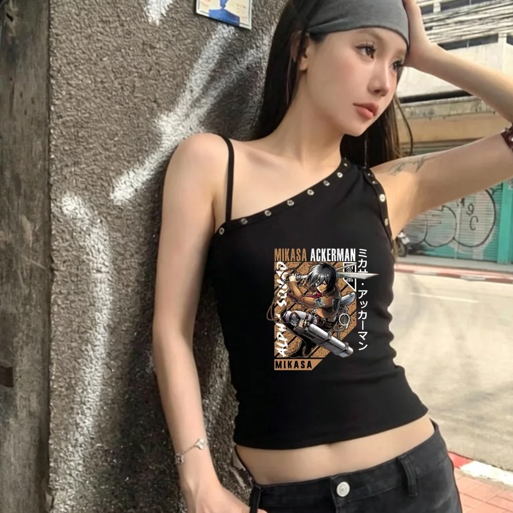 Attack on Titan crop top female emo alternative  gothic kawaii anime shirt manga alternative  cutecore emo kawaii