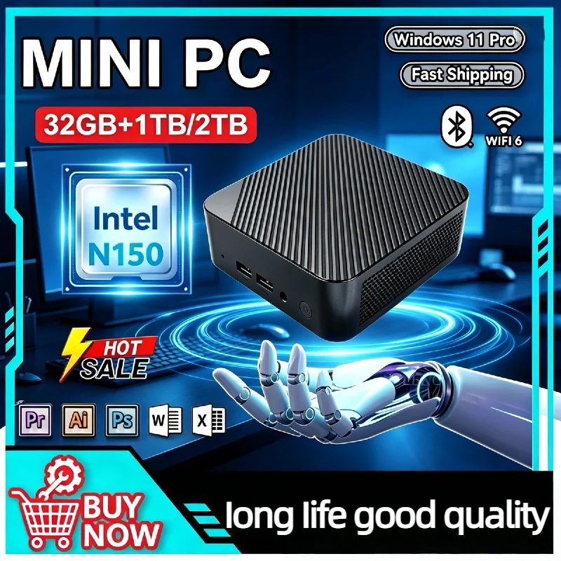 2026-intel-core-n150-mini-desktop-16gb-ram-512gb-m2-nvme-ssd-triple-4k-hdmi-wifi6-bt52-silent-fanless-small-pc-office-home