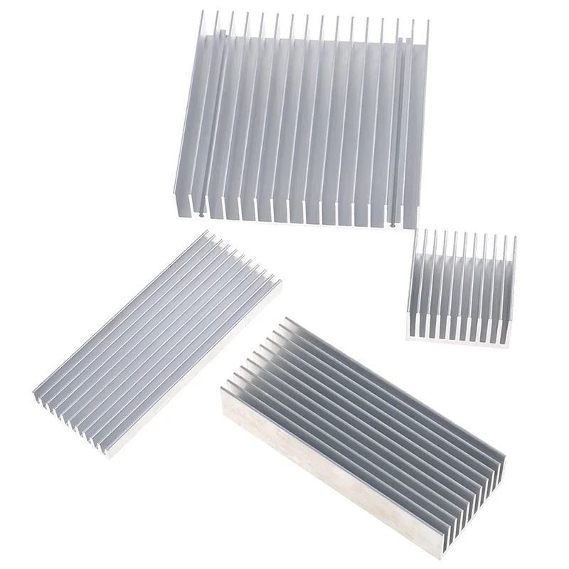 Aluminum Alloy Electronic Radiator Dense Teeth Heatsink Cooling Pad Extruded Heat Sink Computer Water Cooling System 4 sizes