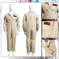 Kids Ghostbusters Cosplay Fantasia Costume Disguise for Children Kids Boys Jumpsuit Outfits Halloween Carnival Party Clothes