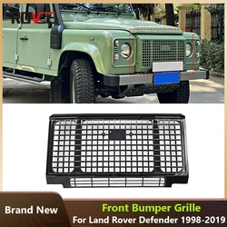ROVCE Front Bumper Grille for Land Rover Defender 1998-2019 Gloss Black Car Accessories