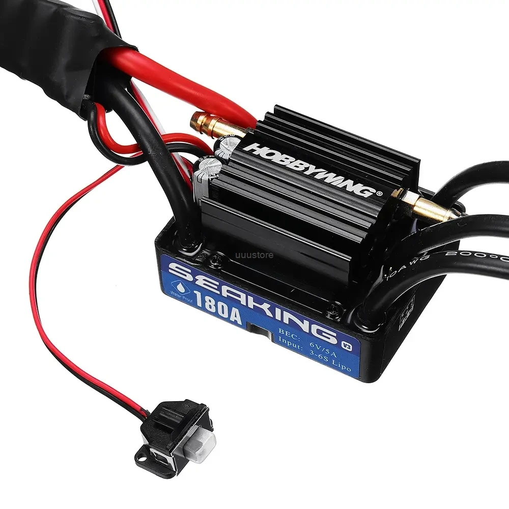 NEW Original HobbyWing Waterproof  SaeKing V3 180A BL Brushless Motor Speed Controller ESC 6V/5A BEC for RC Racing Boat