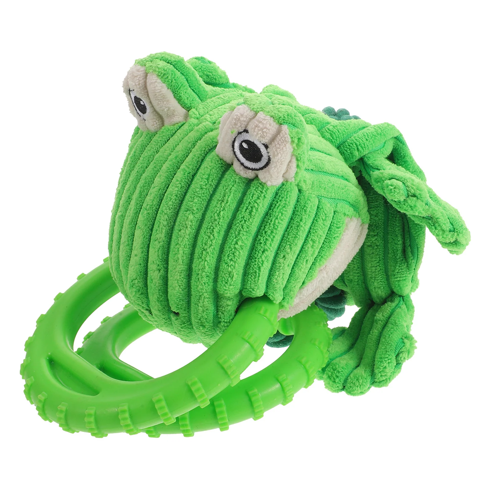 

Indestructible Frog Dog Puller Chew Rope Ring Bite Resistant Interactive Tug for Aggressive Chewers Puppy Bite Resistant