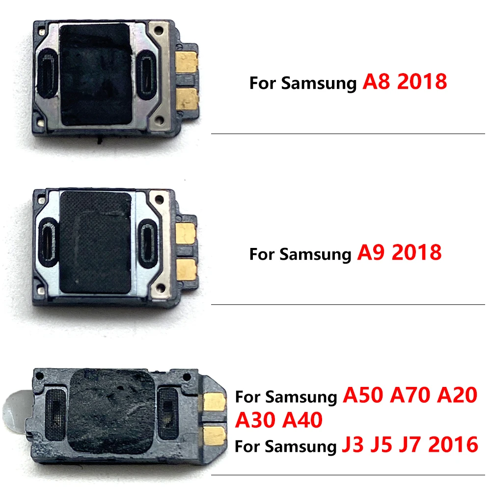 Auricular frontal para Samsung A20, A30, A40, A50, A70, J3, J5, J7, 2016, A8, A9, 2018, A920, reemplazo de auriculares incorporado