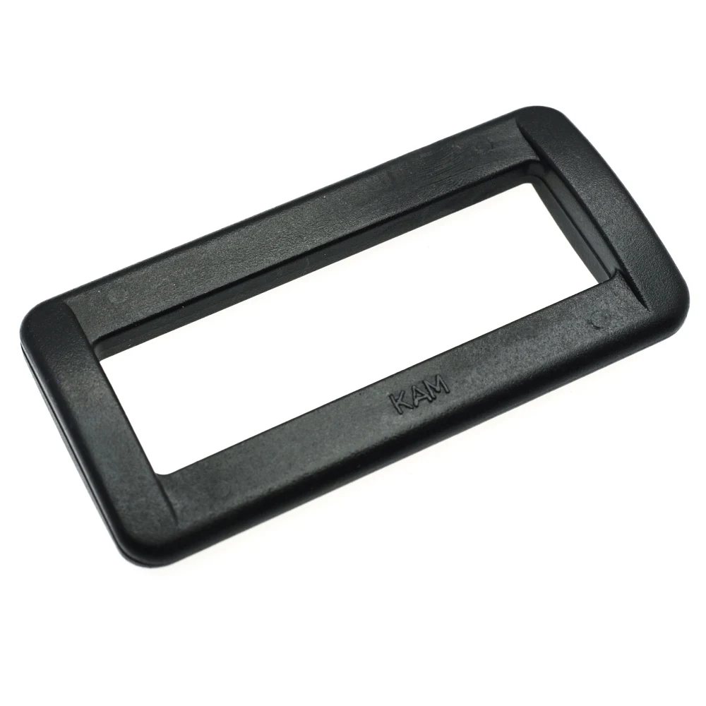 100pcs Loops Looploc Side Release Buckles Plastic Rectangle Rings Backpack Strap Bag Parts Accessories Size 50mm