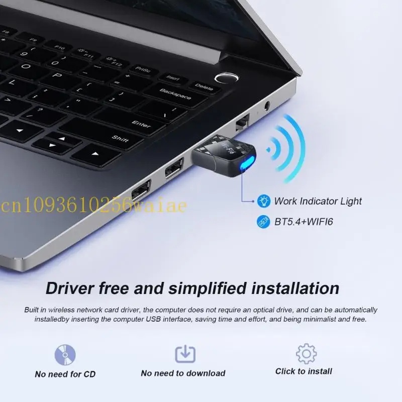 Ax900 usb wifi 6 adaptador compatível com dongle banda dupla 2.4ghz & 5ghz receptor sem fio adaptador dongle