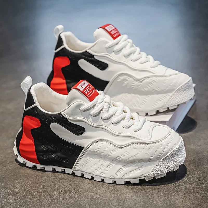 

Men's shoes 2025 summer new thick-sole non-slip wear-resistant sneakers men's high-end sole casual dad shoes