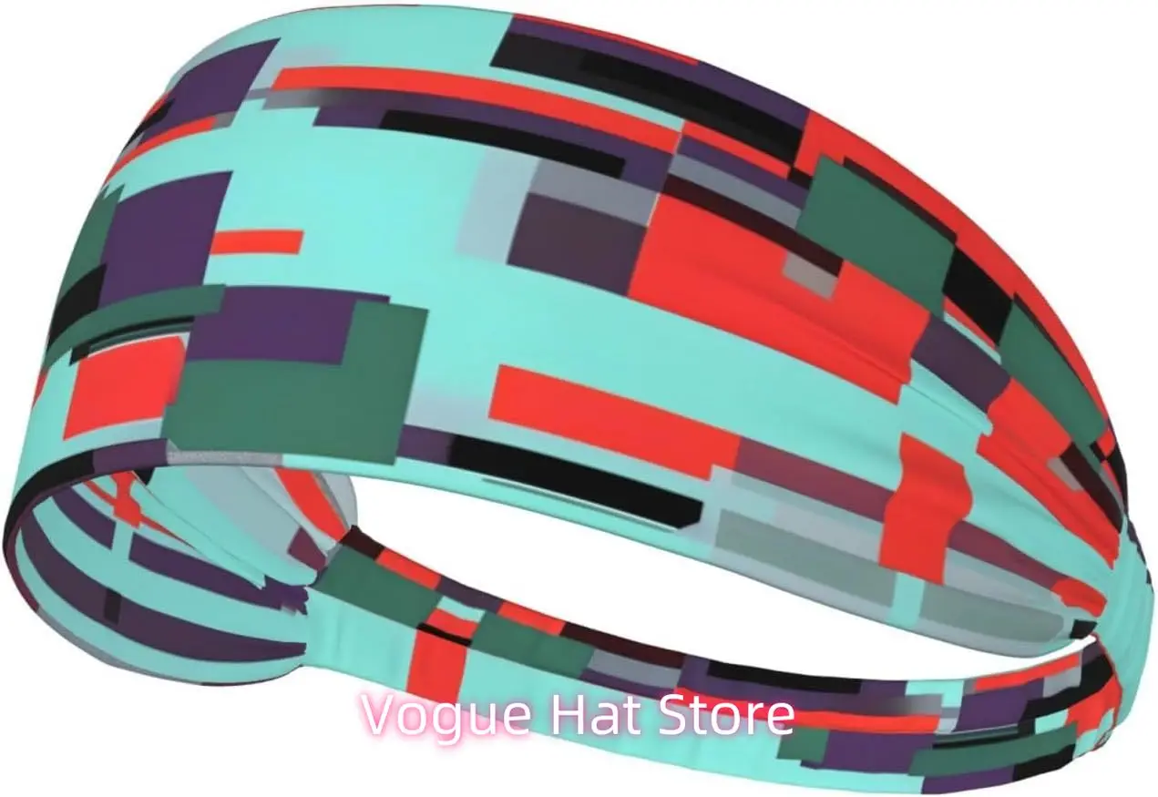 

Striped Combination Elastic Exercise Headband, Fitness Exercise Yoga Cycling Headband, Outdoor Sports Elastic Sweat-Absorbing He