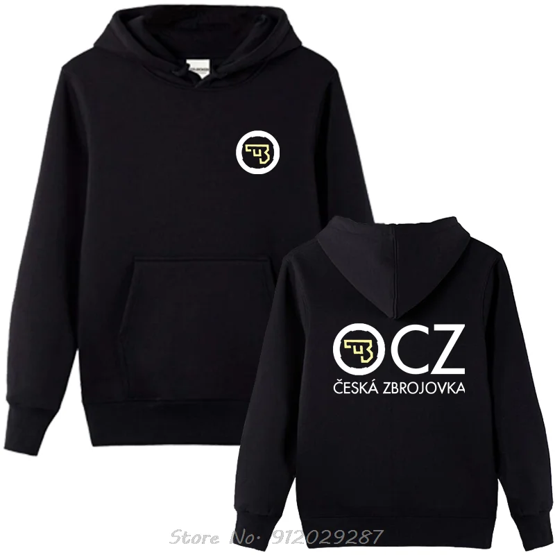 CZ Ceska Zbrojovka Czech Firearms Pullover Hoodie Men Oversized Hoody Cotton Clothing Fashion Jacket Zip Up Hoodie Sweatshirt