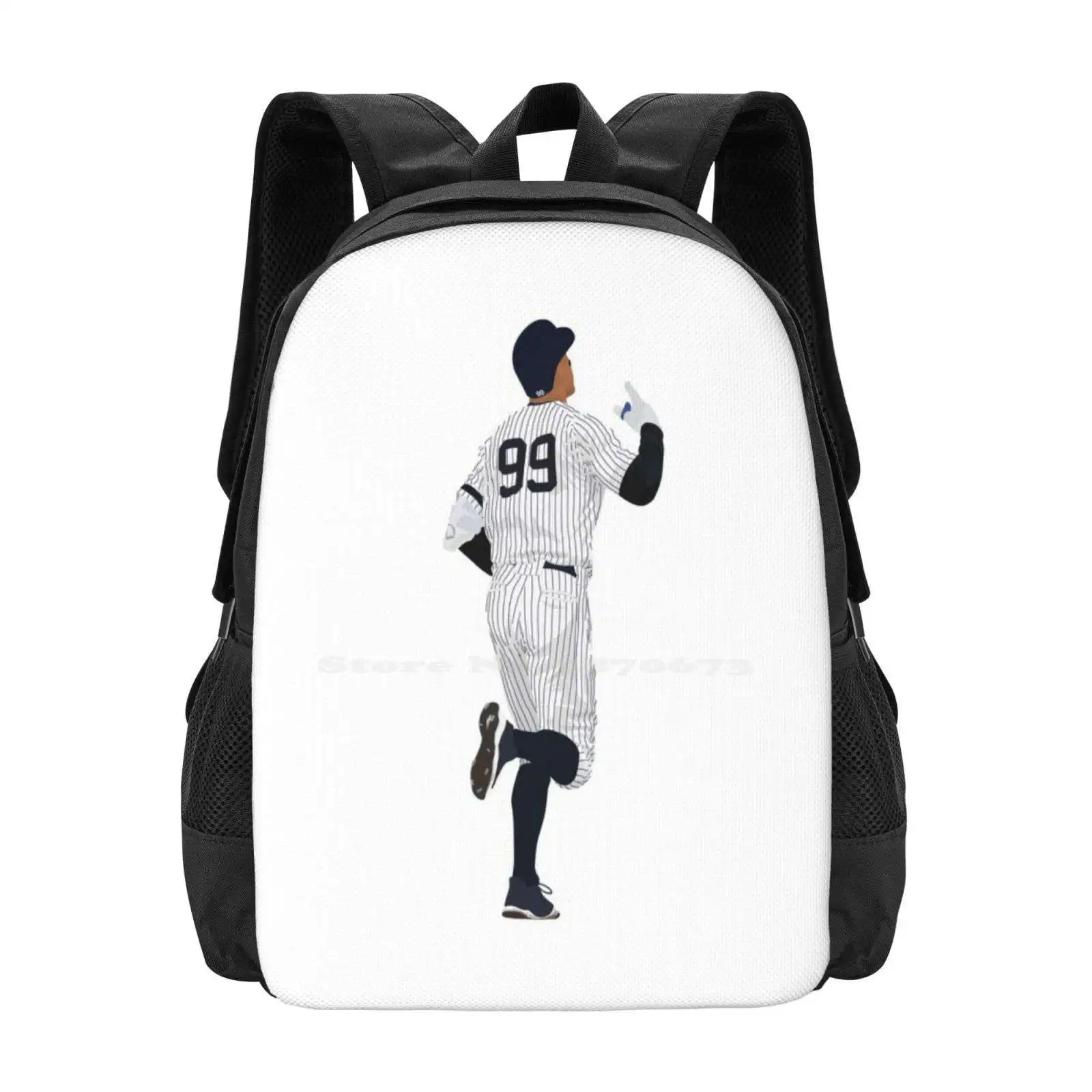 Mochila escolar de gran capacidad para ordenador portátil, bolsas para computadora portátil de la Universidad del Estado de California, Aaron Judge, Fresno Linden