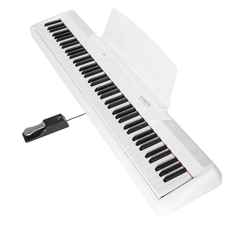 Flykeys Digital Electronic Piano 88 Keys Portable stage keyboard musical instruments upright piano FP6 with Iron stand