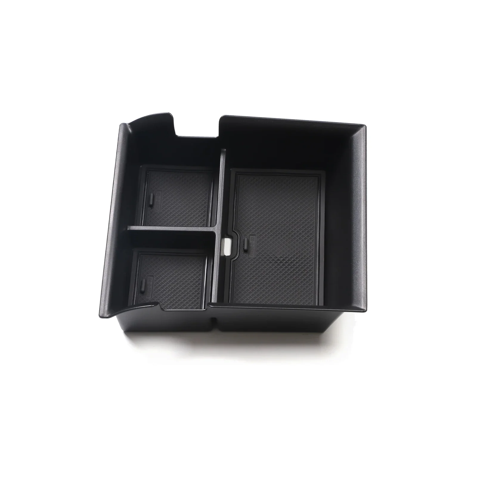 For BYD Atto3 2022-2026 Armrest Storage Box ABS Center Console Tray Organizer Interior Accessories Tidying Black 5